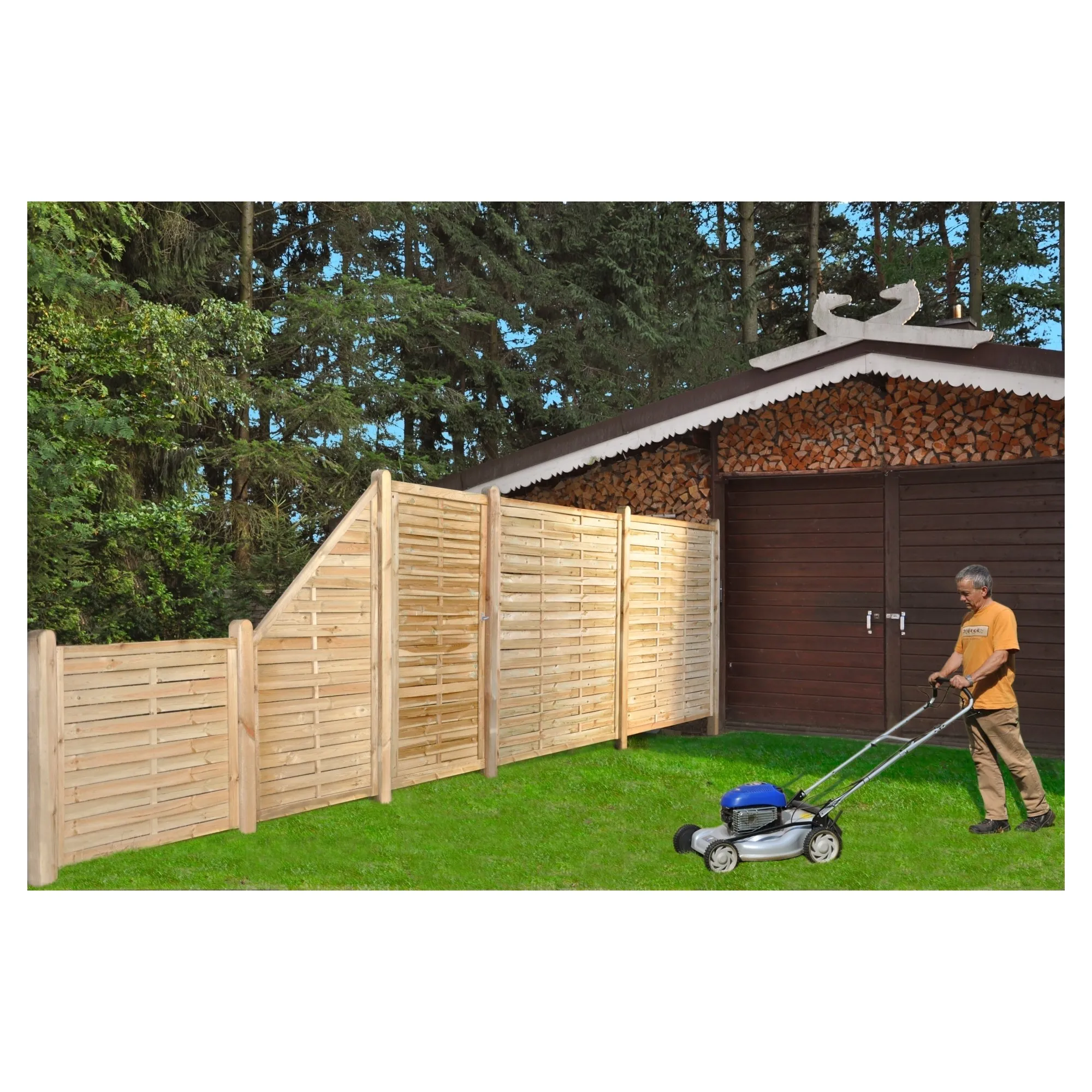 Lamellenzaun 180 x 90 cm