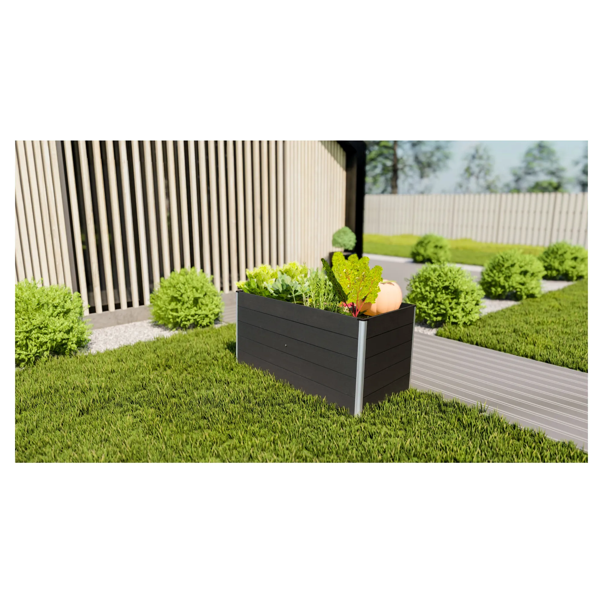 ERNA WPC-Hochbeet ANTHRAZIT