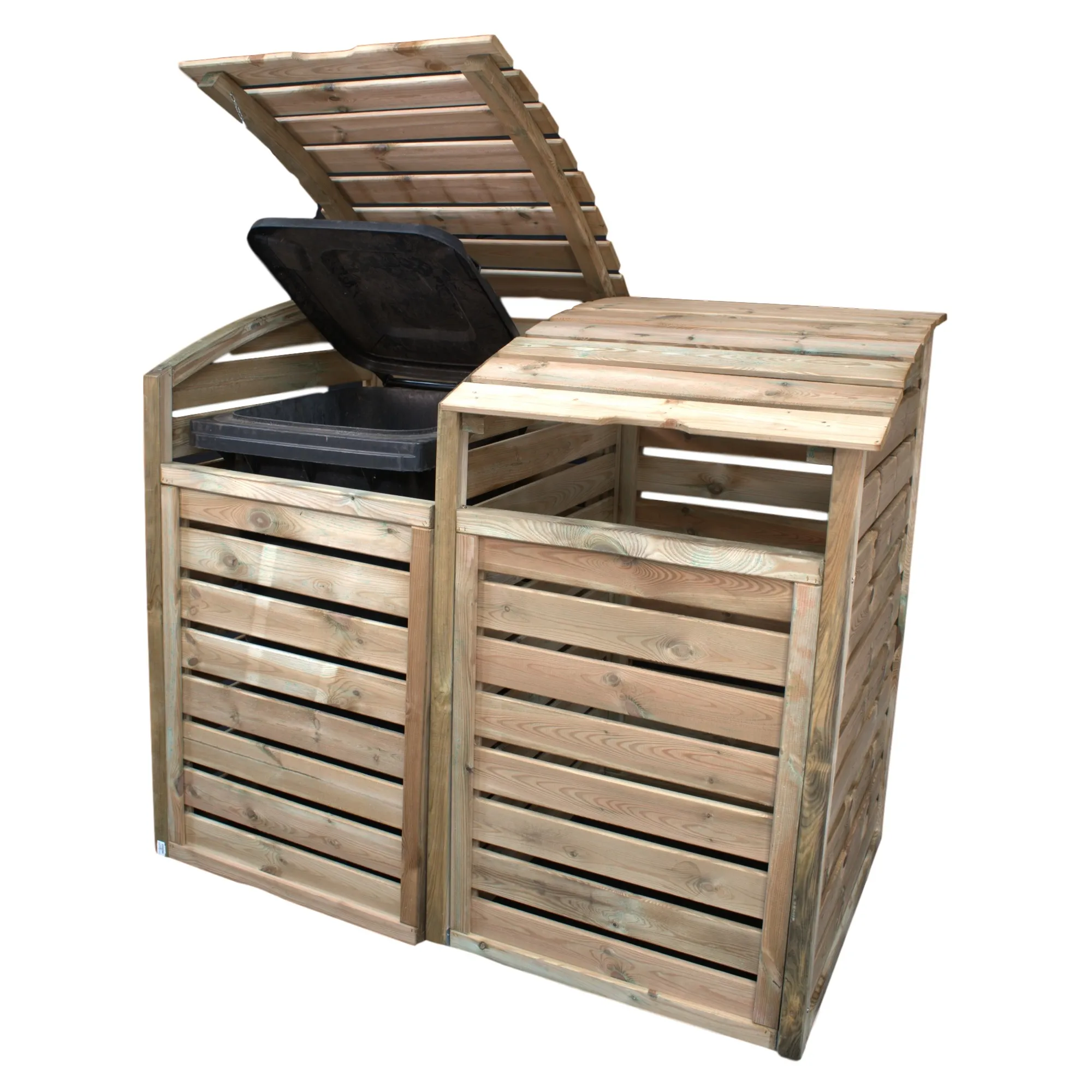 HENRI M&uuml;lltonnenabtrennung 2-fach