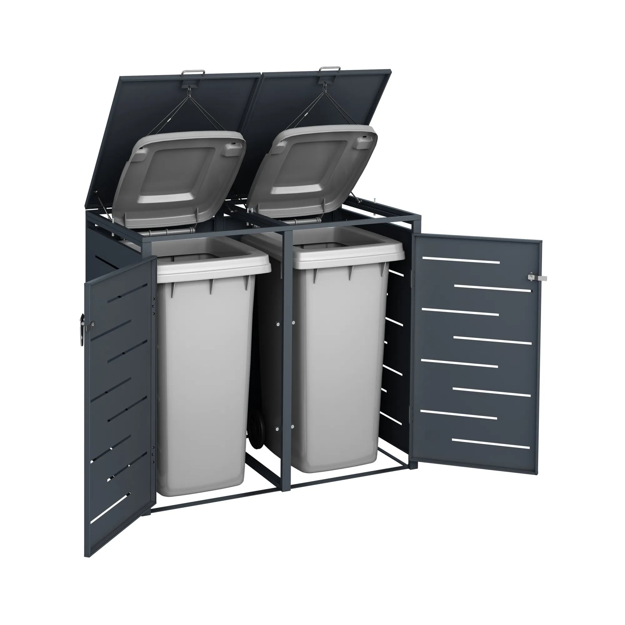 OSKAR M&uuml;lltonnenbox ANTHRAZIT