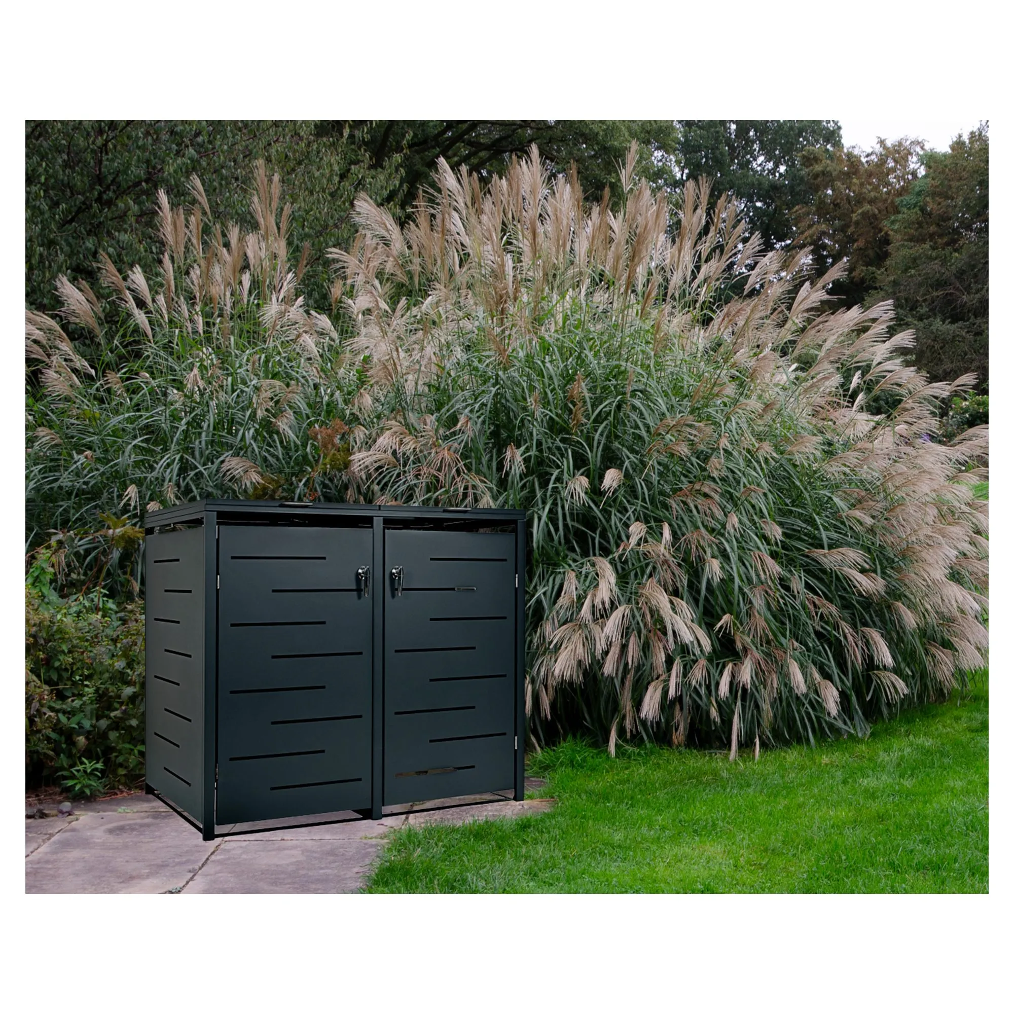 OSKAR M&uuml;lltonnenbox ANTHRAZIT