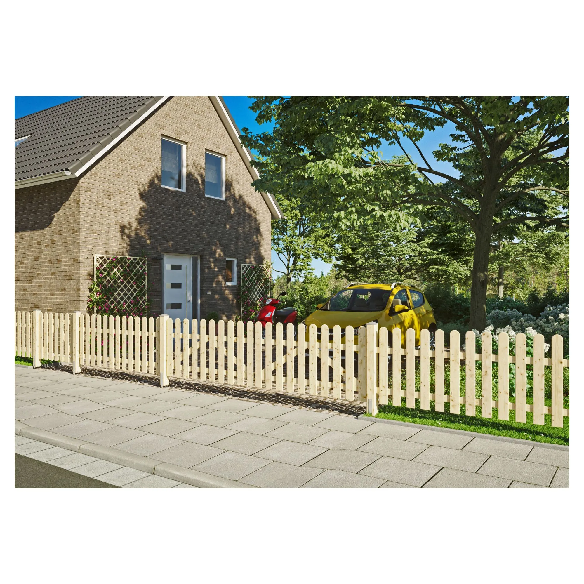 HEIKO-Gartenzaun gerade