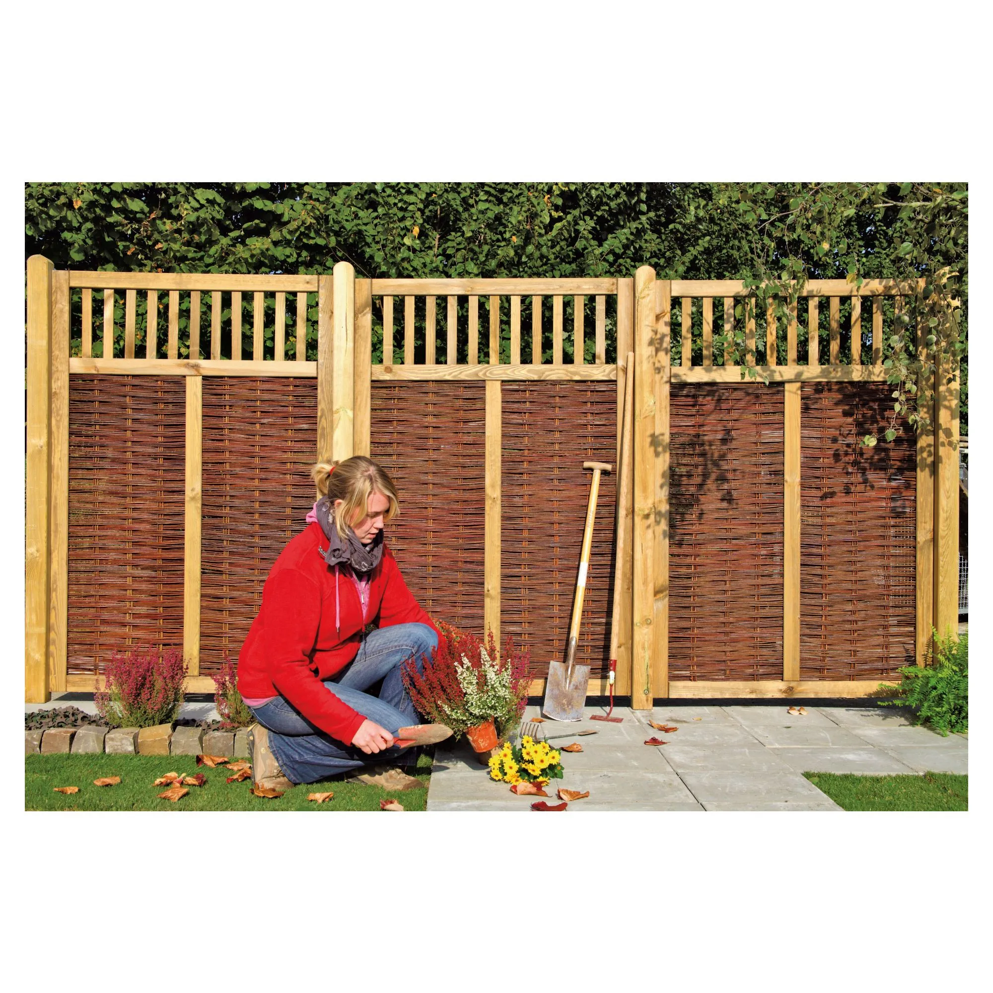 VESUV Weidengeflechtzaun 120 x 180 cm