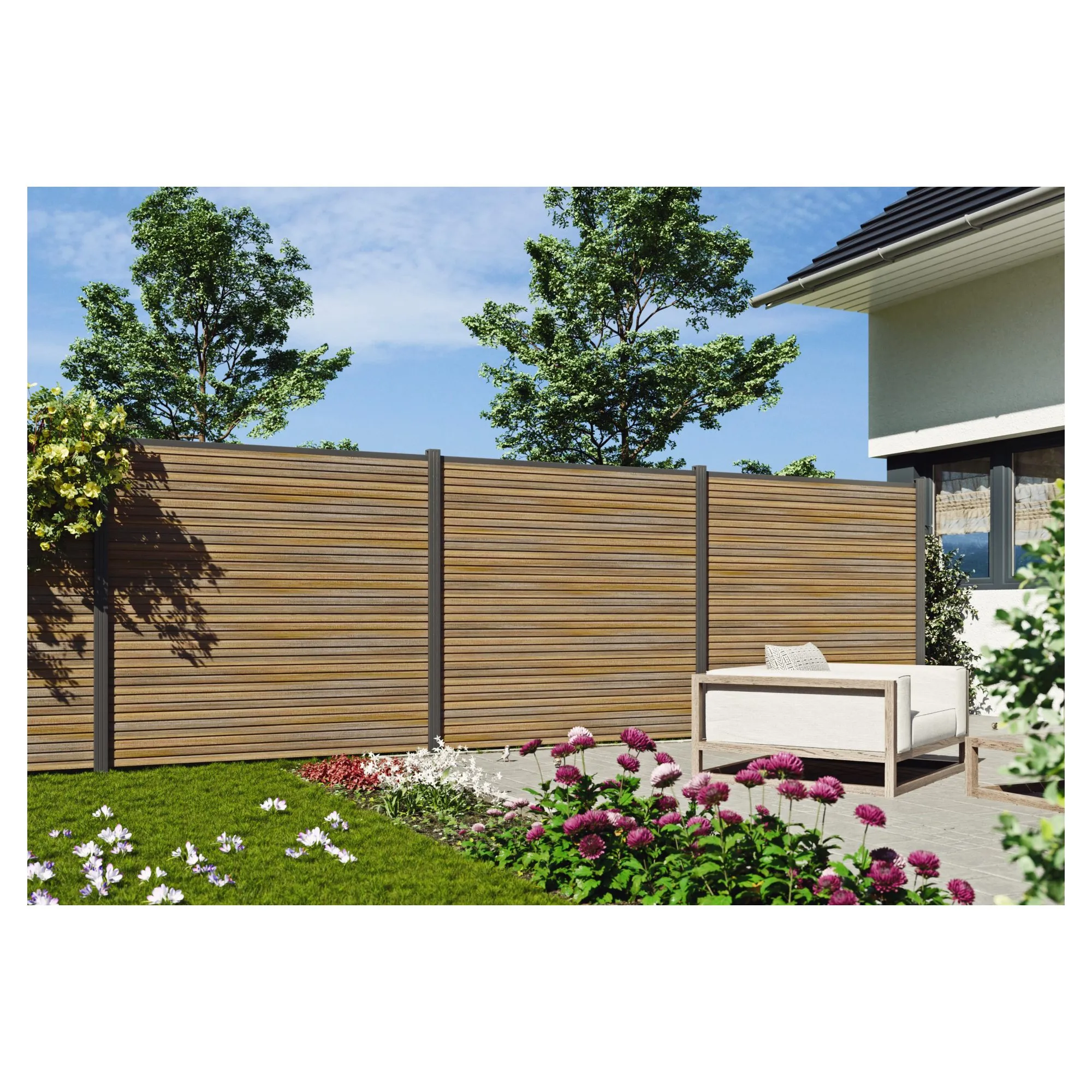 WAREN-Serie, WPC-Steckzaun-Set