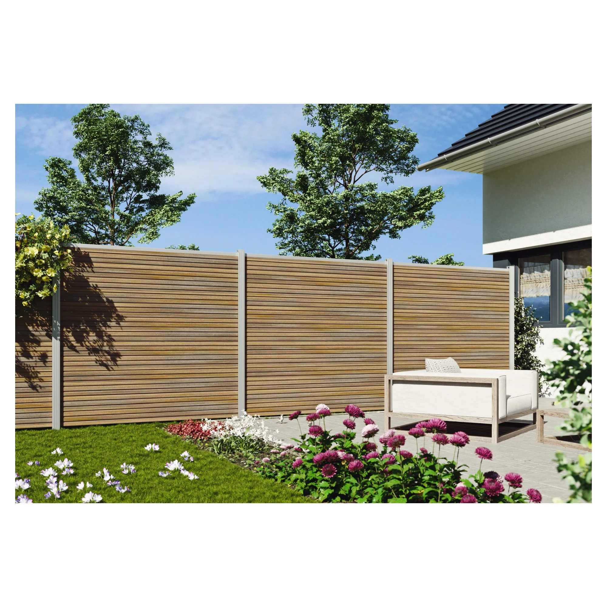 WAREN-Serie, WPC-Steckzaun-Set