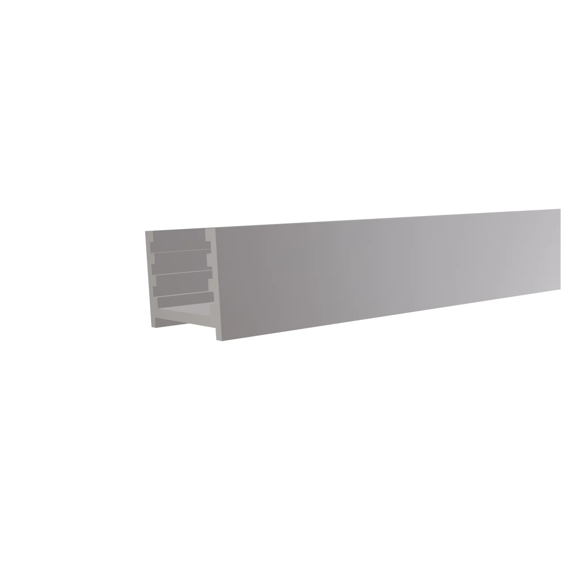 Aluminium-Wandprofil f. Steckzaunserien