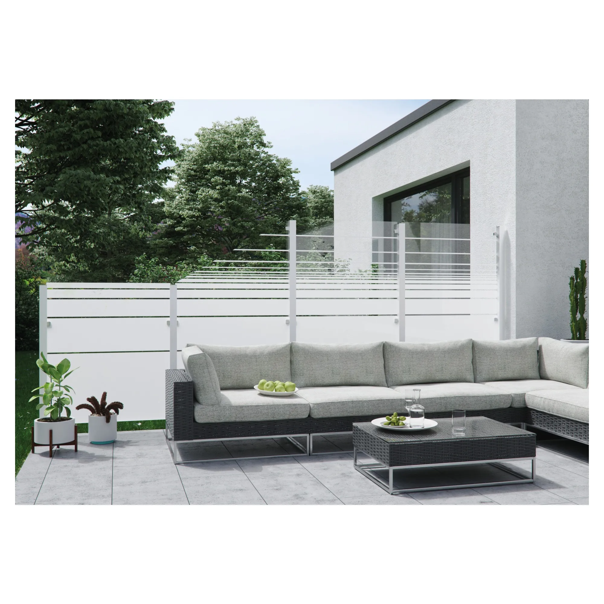 VETRO Glasscheibe ECKE rechts