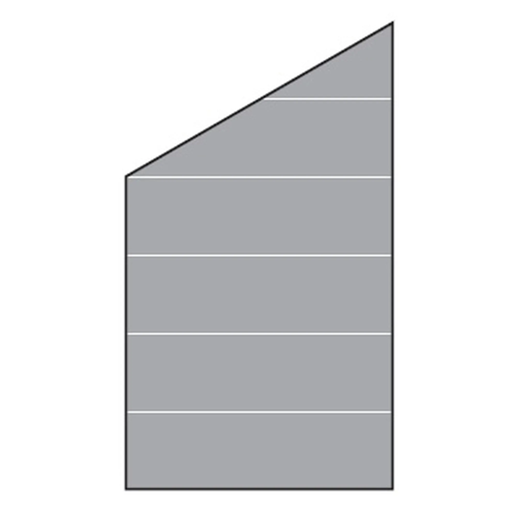 VETRO Glasscheibe ECKE links