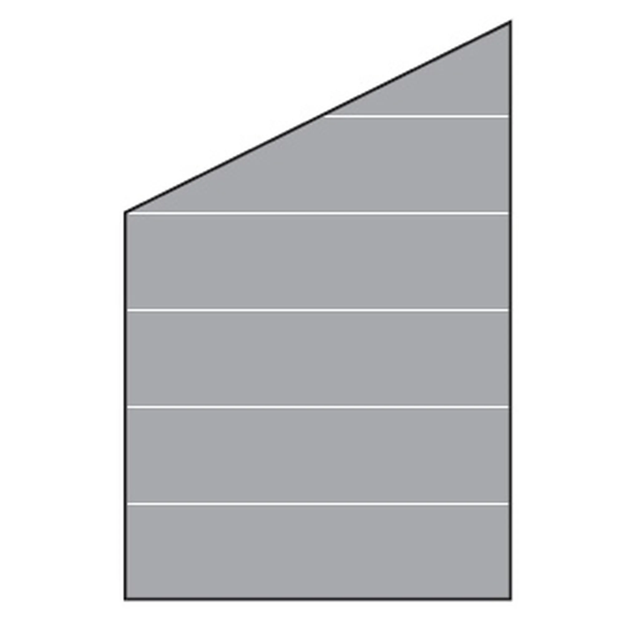 VETRO Glasscheibe ECKE links
