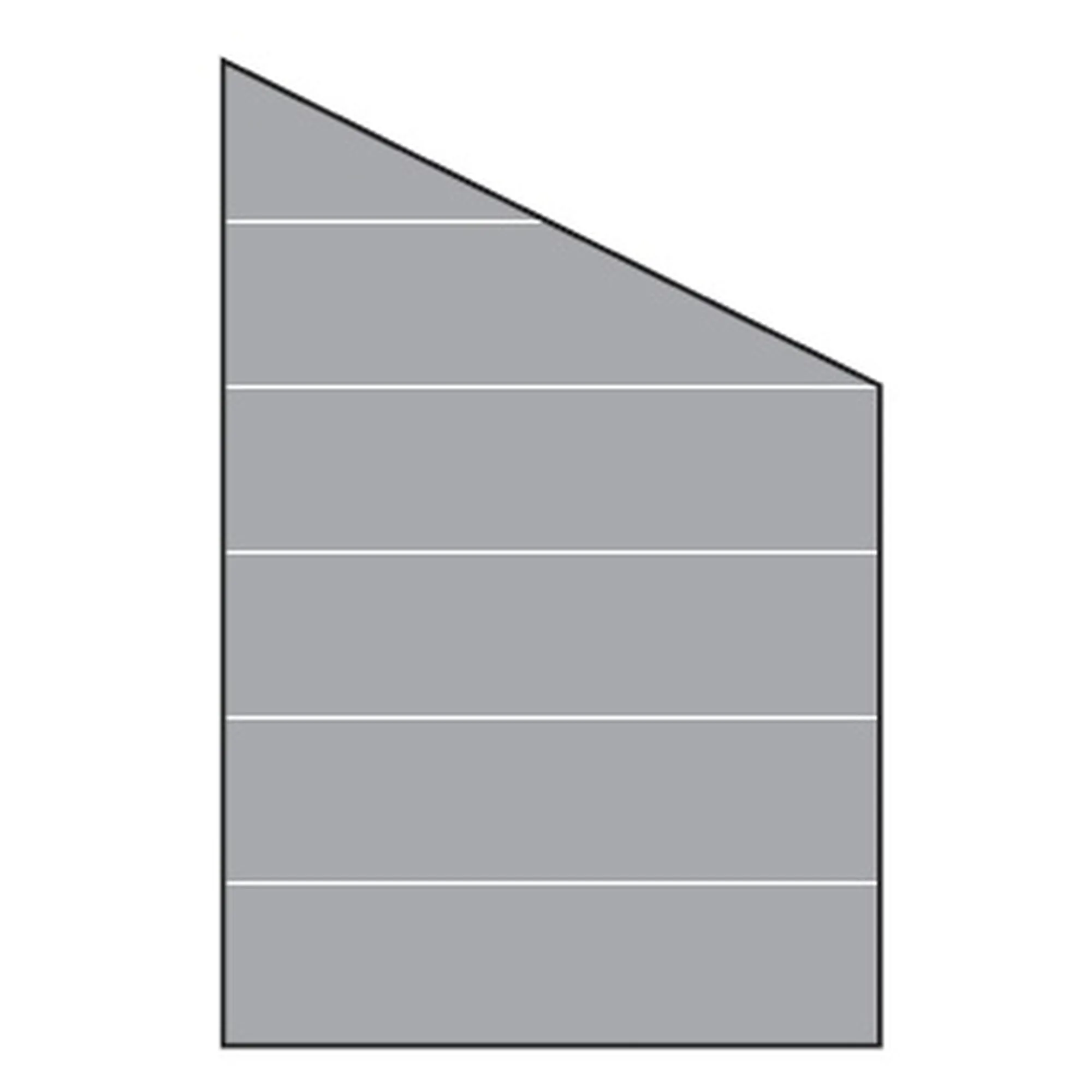 VETRO Glasscheibe ECKE rechts