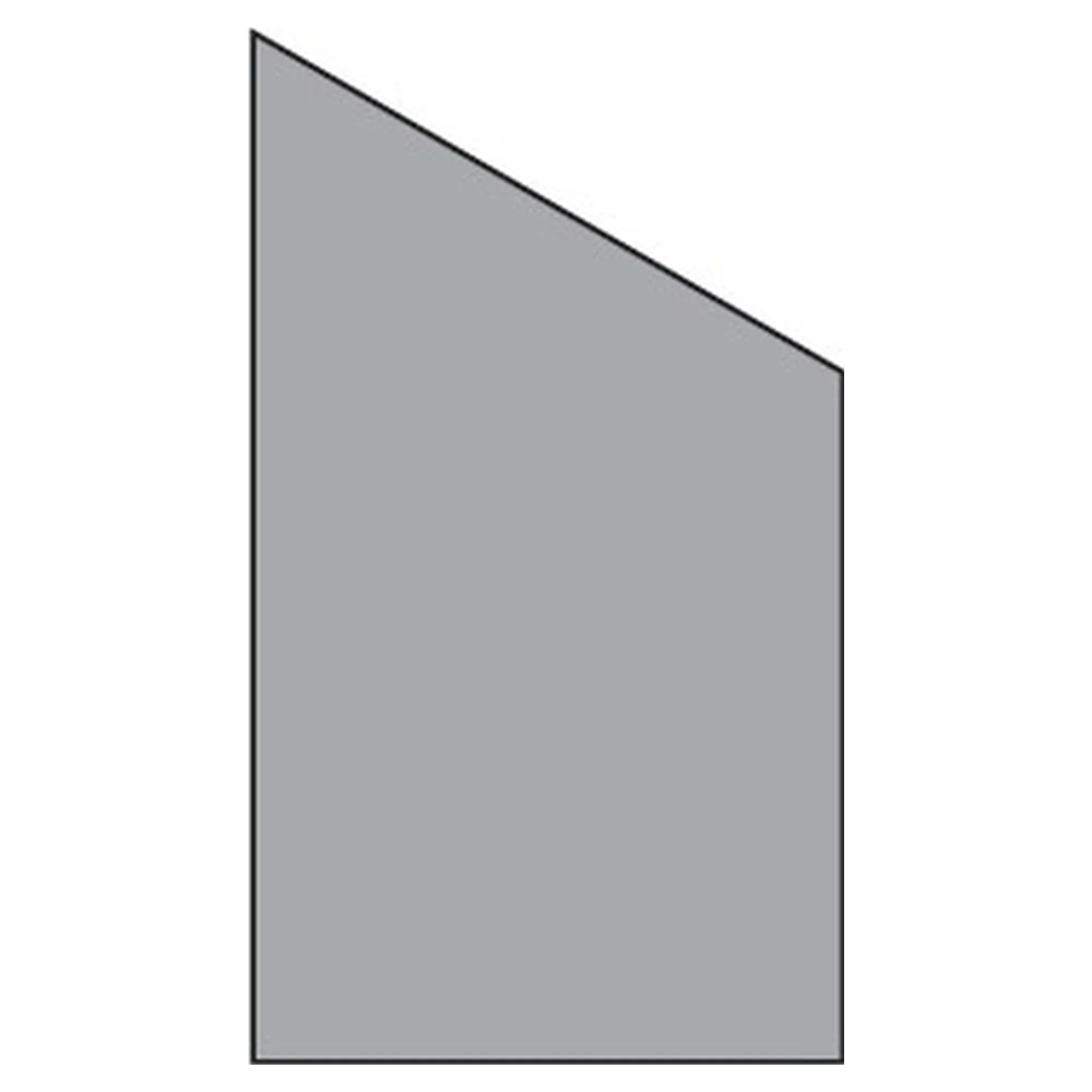 VETRO Glasscheibe ECKE rechts