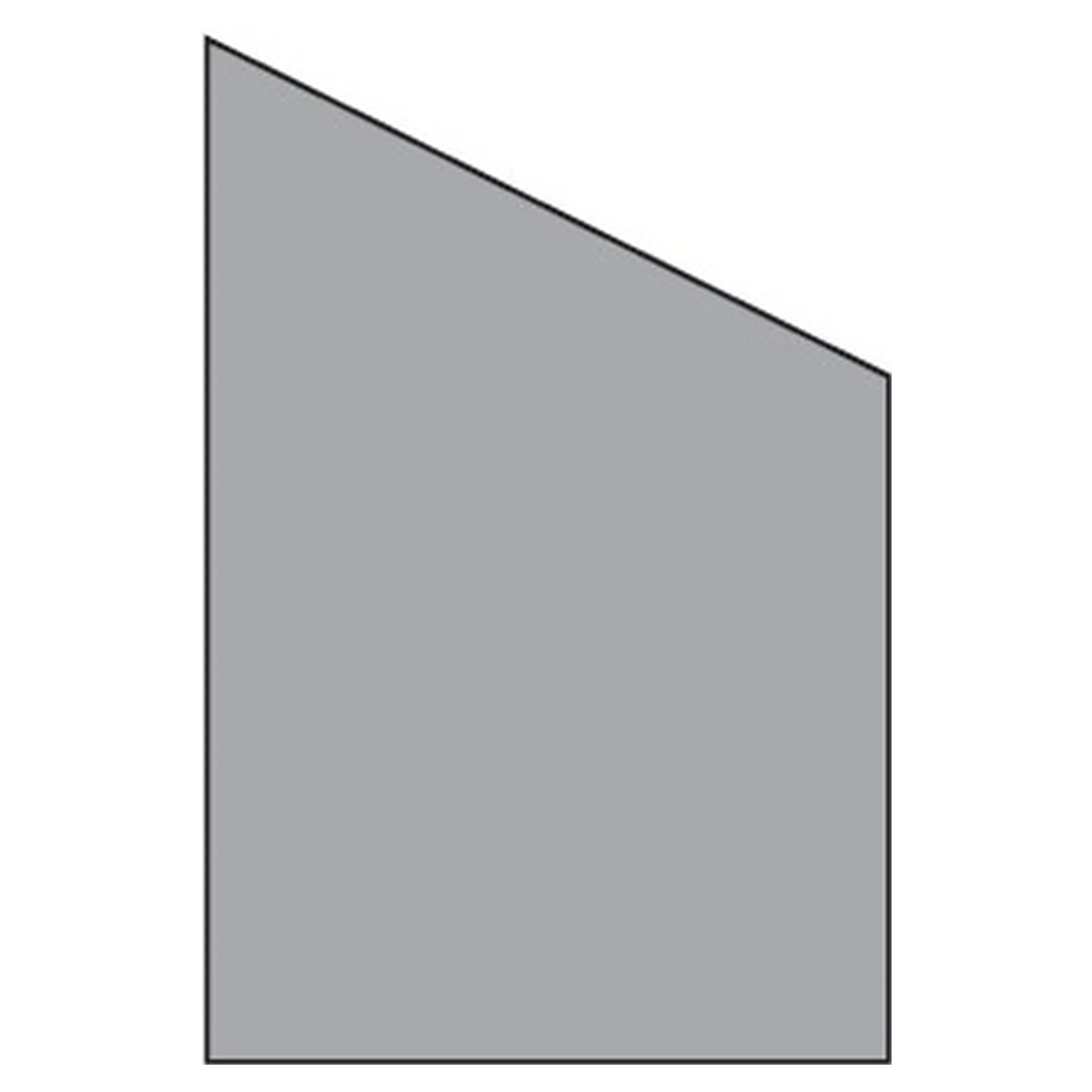 VETRO Glasscheibe ECKE rechts